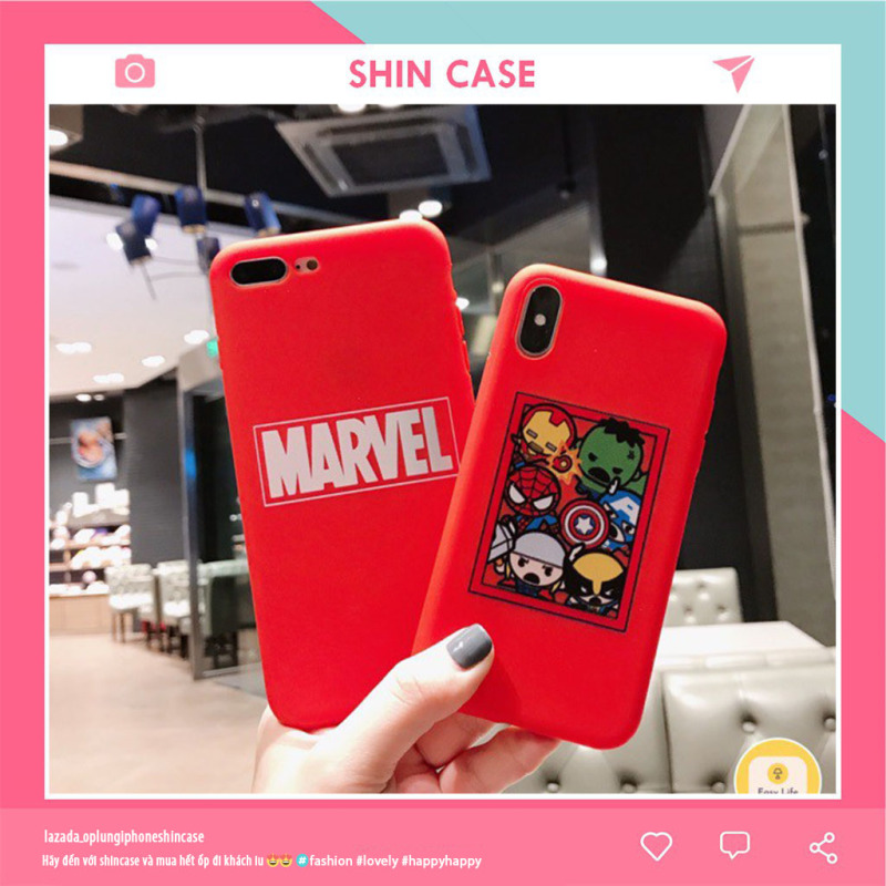 [Nhập ELMAY21 giảm 10% tối đa 200k đơn từ 99k]Ốp lưng Iphon điện thoại in hình Avenger Marvel cực ngầu cho iPhone 6  6S 7 8 7 8Plus X XS XR XS Max 11promax (a223) - Shin Case