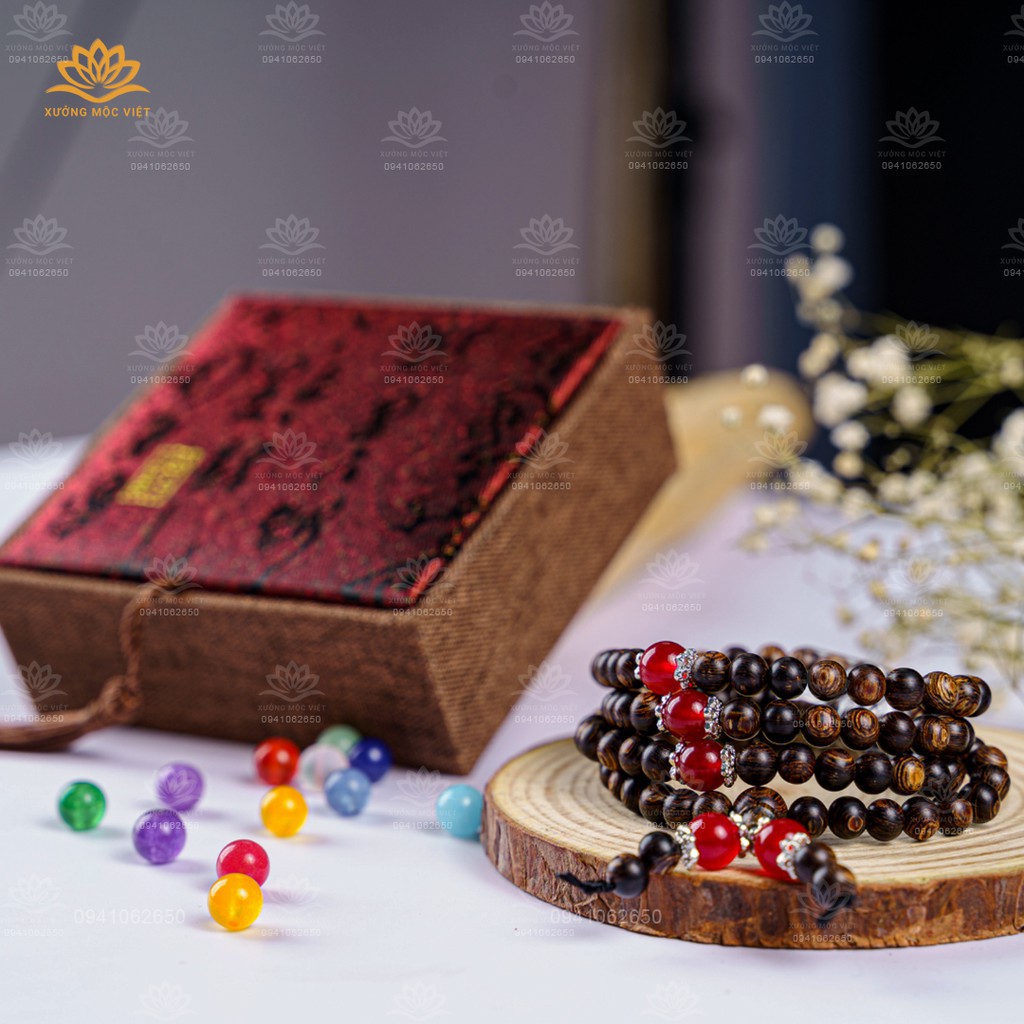 Hộp Gấm Đựng Vòng Phong Thủy