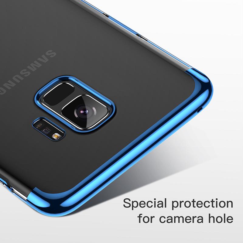 Ốp Lưng Viền Màu Baseus Luxury Glitter Cho Máy Samsung Galaxy S9