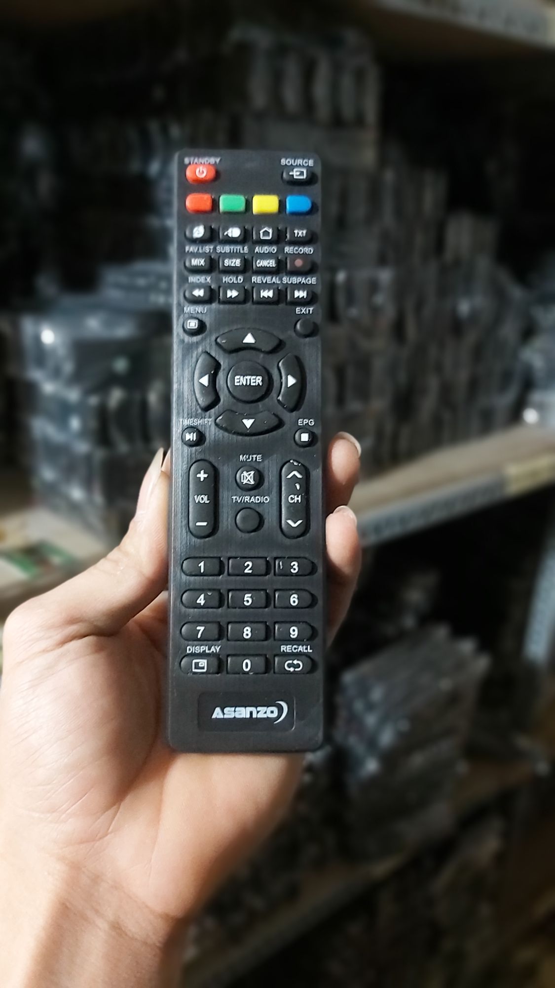 điều khiển tivi ASANZO smat mỏng