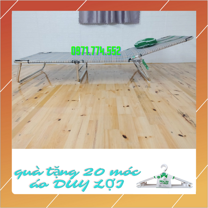 Giường Xếp Duy Lợi Inox Cỡ Đại