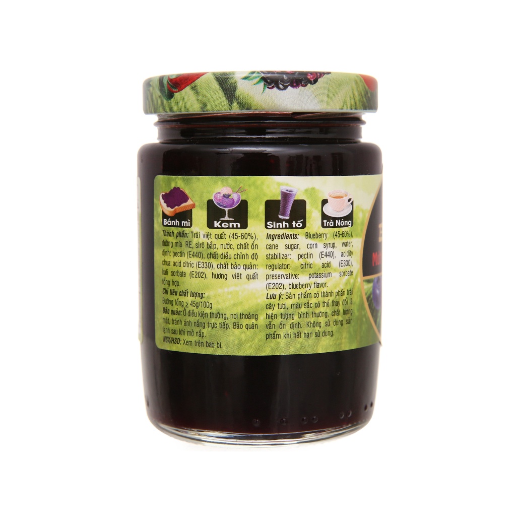Mứt việt quất Golden Farm (210g)
