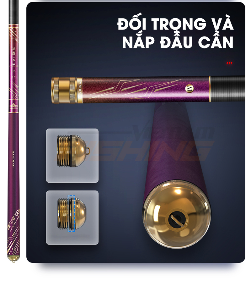 Cần Handing Nhất Hào Hắc Khanh TH4 3H. Bảo hành 2 lóng miễn phí.