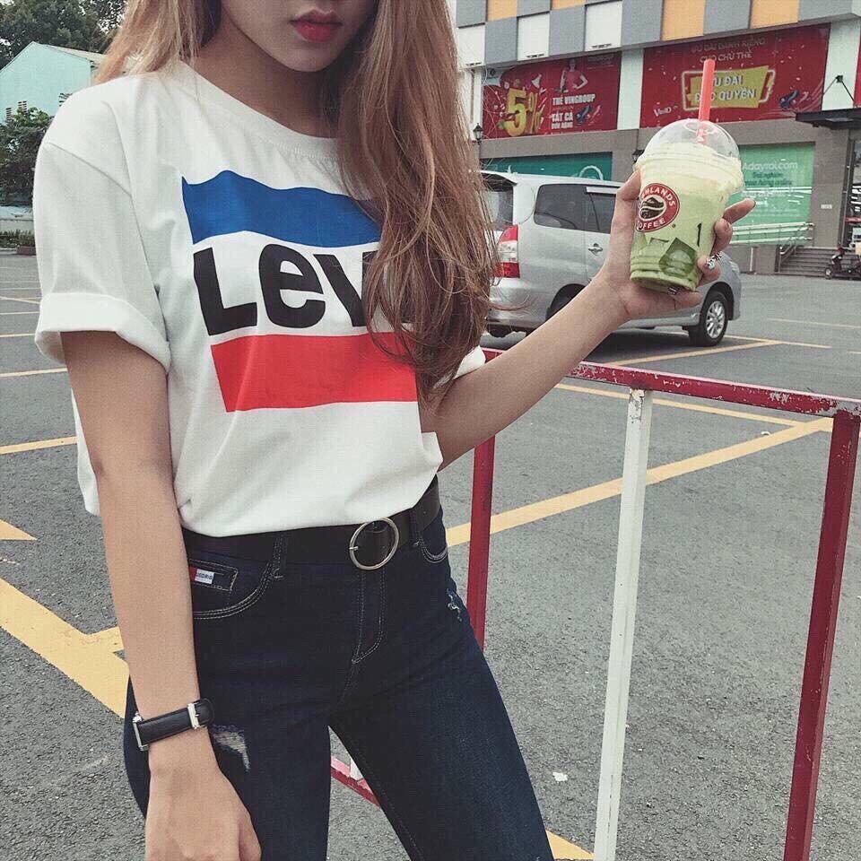 [HCM]ÁO THUN NAM NỮ L.E.V.I CÓ BIGSIZE