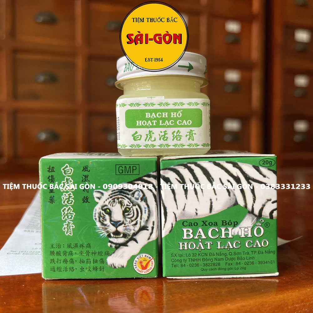 Cao xoa bóp bạch hổ - cù là bạch hổ - bạch hổ hoạt lạc cao 20g giảm đau nhức ngừa cảm cúm