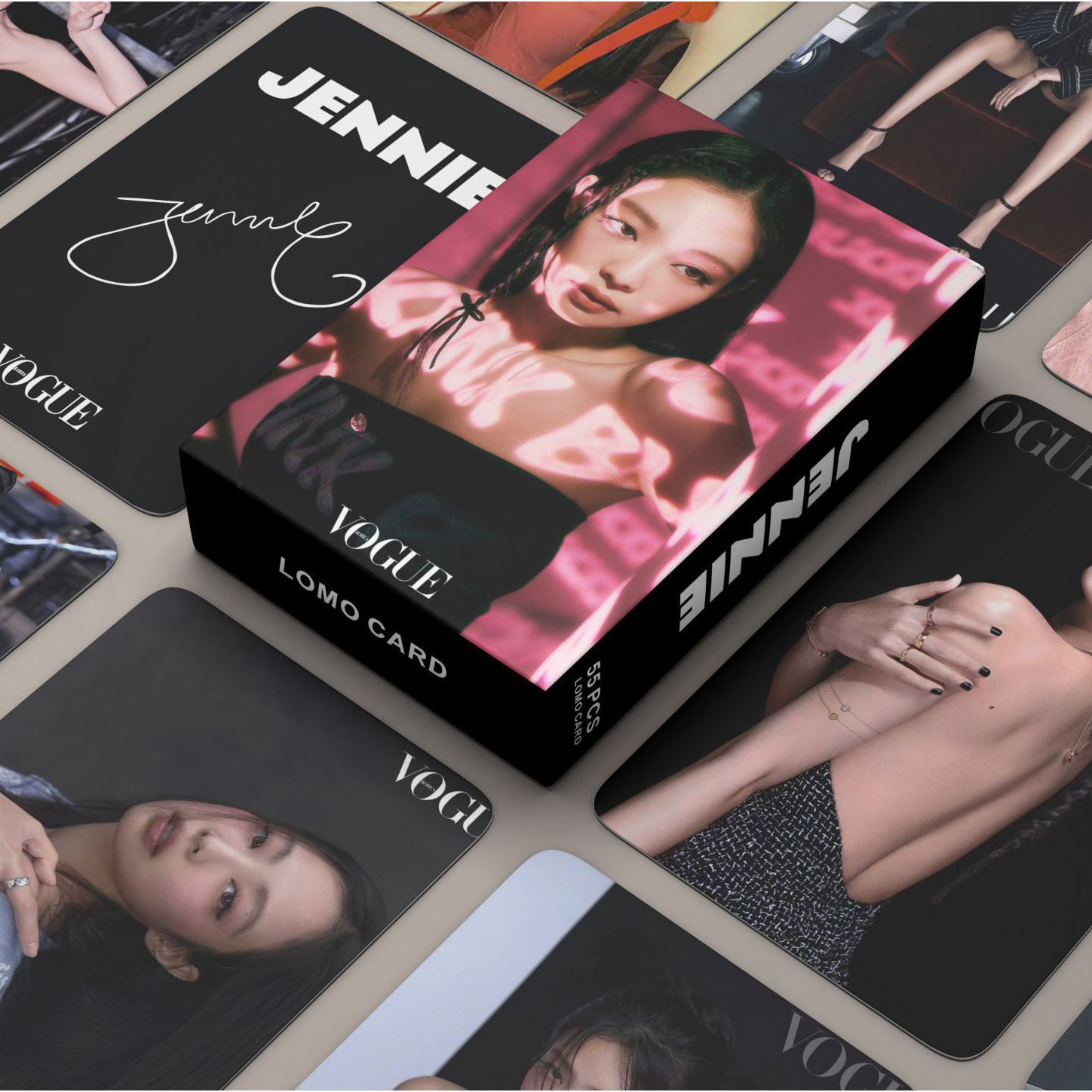 Thẻ Lomo card BlackPink bo góc JENNIE Tạp chí VOGUE KOREA Album Thần Tượng