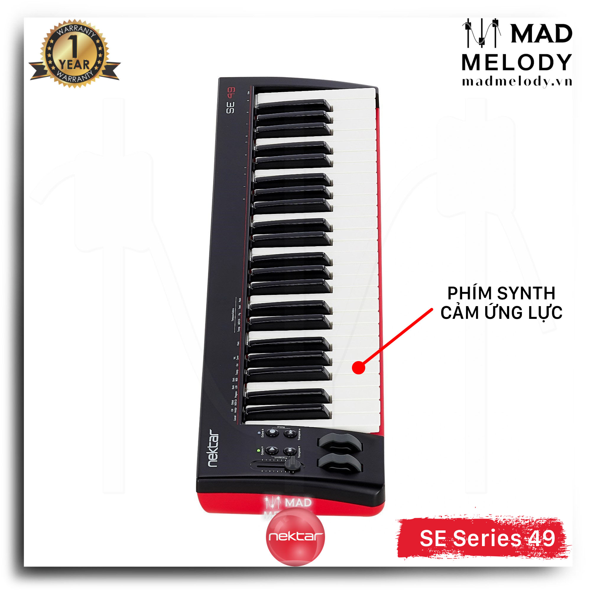 Nektar SE49 49-Key USB MIDI Keyboard Controller (Đàn soạn nhạc 49 phím, Brand New)