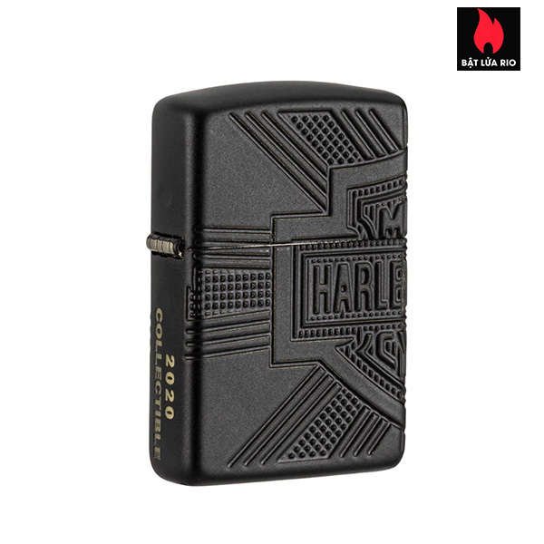 Zippo 49176 - Zippo Harley-Davidson® 2020 Collectible Armor Black Matte