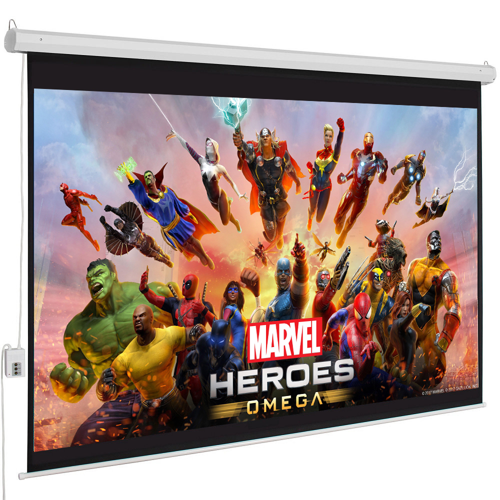 [HCM]Màn chiếu điện APOLO 150 inch (Trắng)
