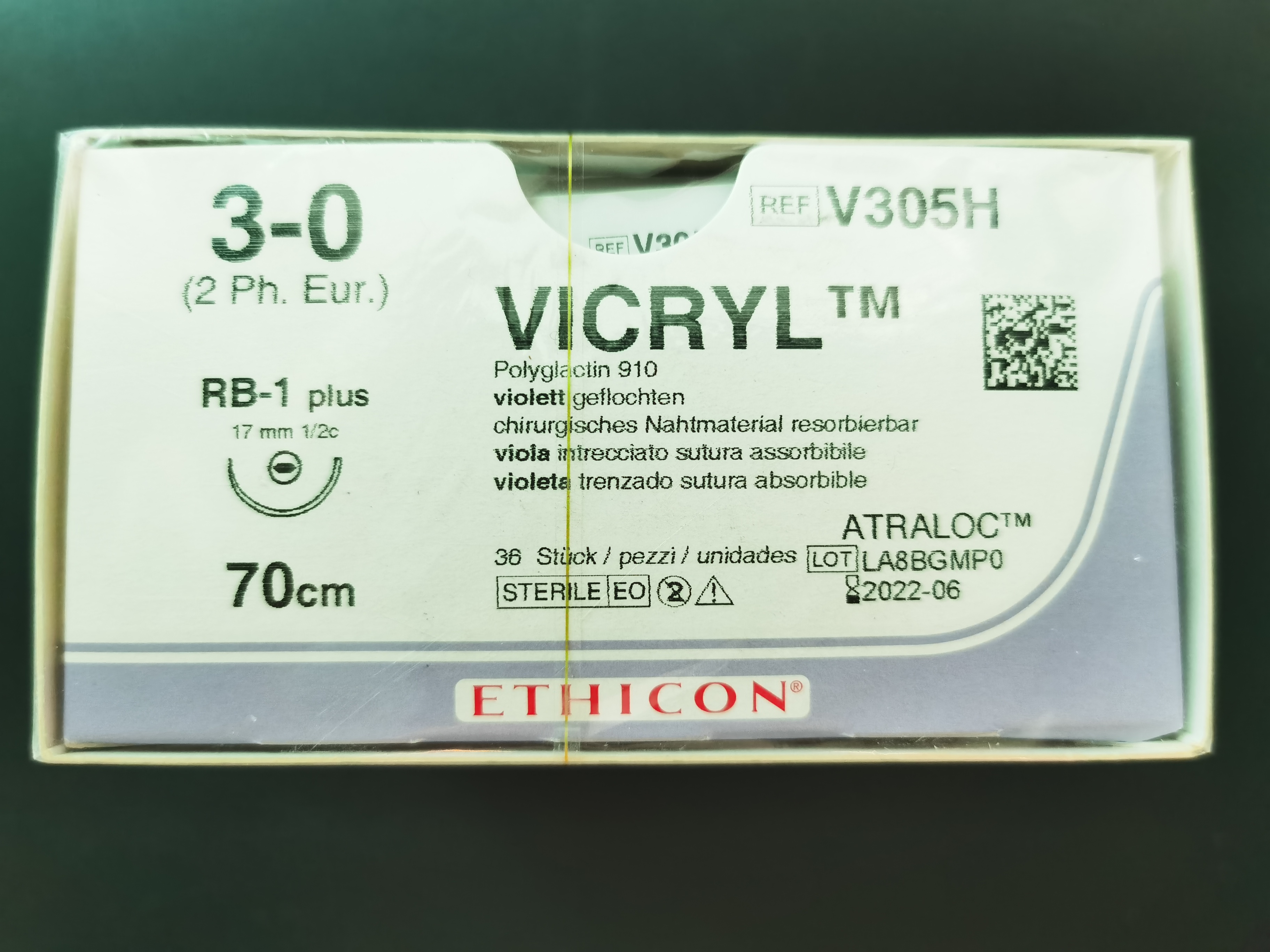 Chỉ phẫu thuật Vicryl 3/0