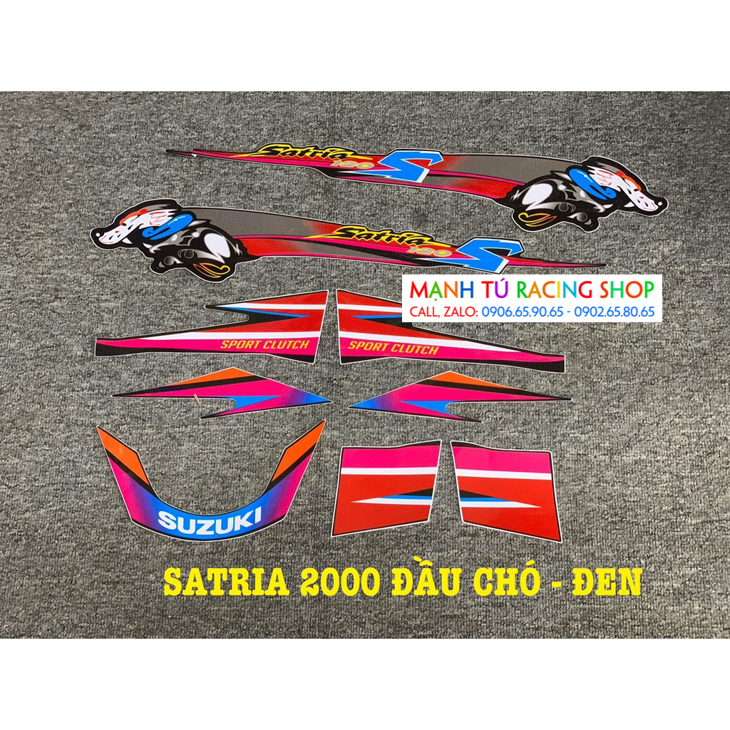 Tem satria 2000 đầu chó - tem 3 lớp