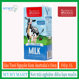 [HCM]Sữa Tươi Nguyên Kem Australias Own (Hộp 1L) Date 01 2023 thumbnail