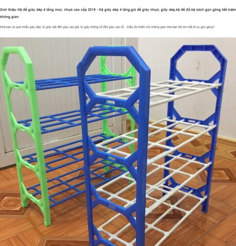 Kệ để giày dép 4 tầng