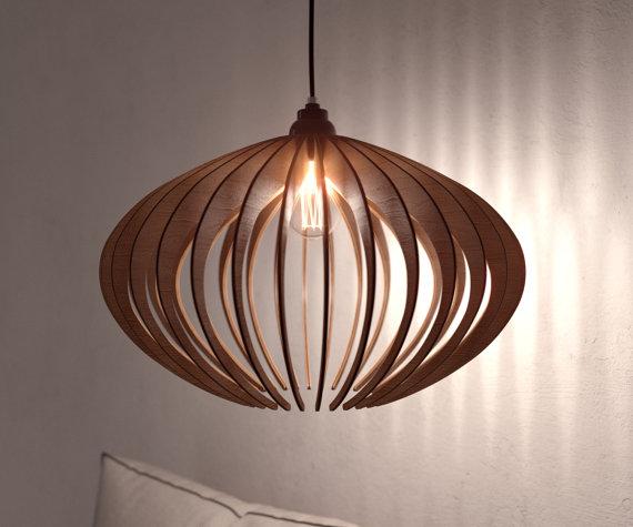 Đèn thả trần bằng gỗ thông Light Modern Lamp Chandelier