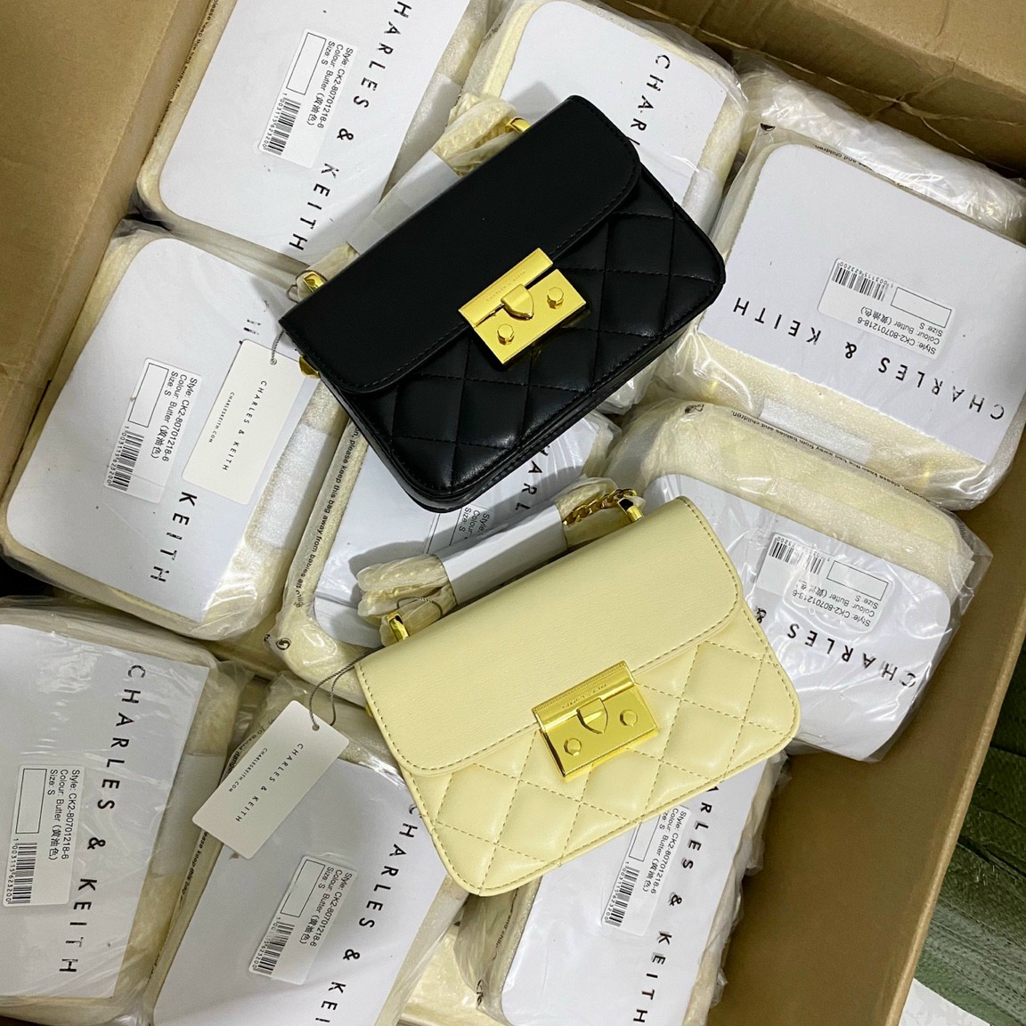 Túi đeo chéo nữ ô trám size 18cm CK2-80701218