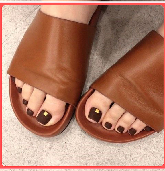 Bộ 24 Móng chân giả , nail giả C40 (kèm keo dán)