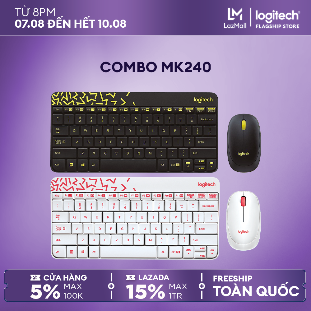 Logitech MK240 wireless keyboard and mouse combo