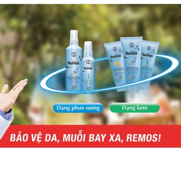 Xịt chống muỗi Remos Mentholatum 60ml/150ml