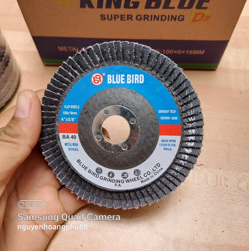 Đá Mài, Nhám Xếp Mài Sắt Inox King Blue