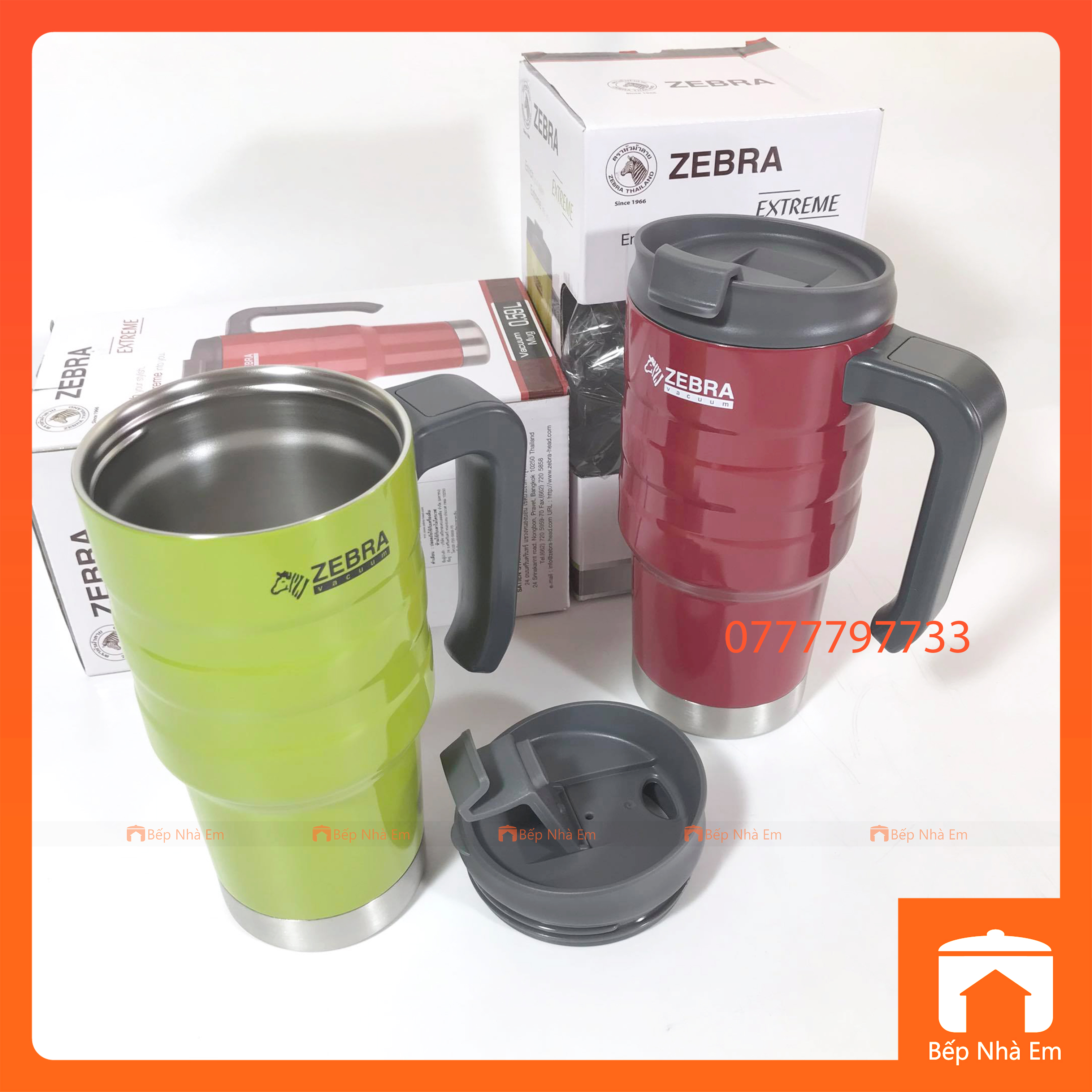 Ca Giữ Nhiệt ZEBRA Extreme 0.59L (Inox 304) - 112902. Nhập Khẩu Thái Lan