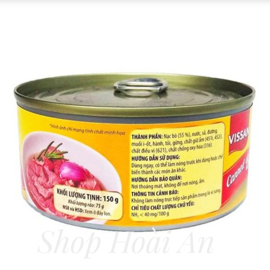4 Hộp Bò Hầm Vissan 150g (Date Mới)