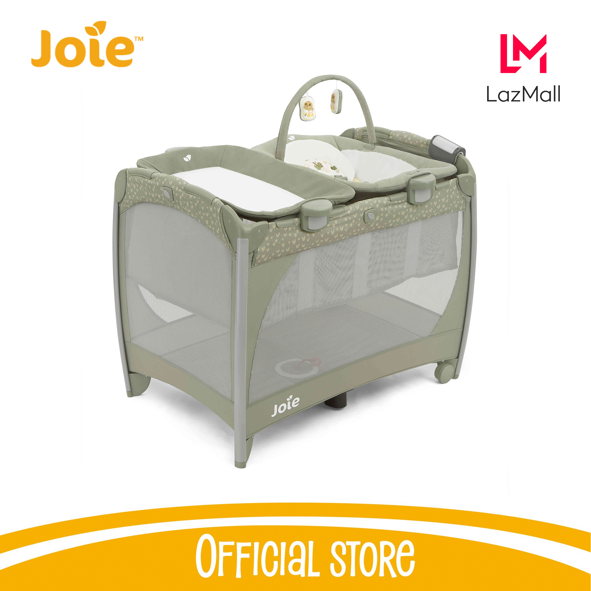 Giường cũi trẻ em Joie Excursion Change & Bounce