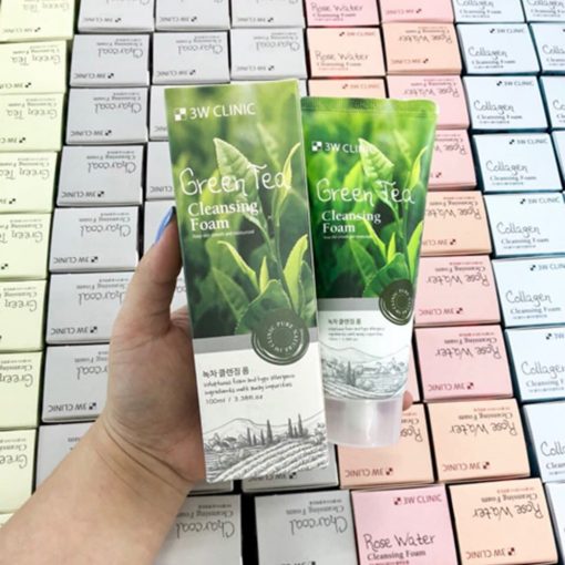 Sữa rửa mặt 3W CLINIC 100ml Trắng Da, Sạch Mụn