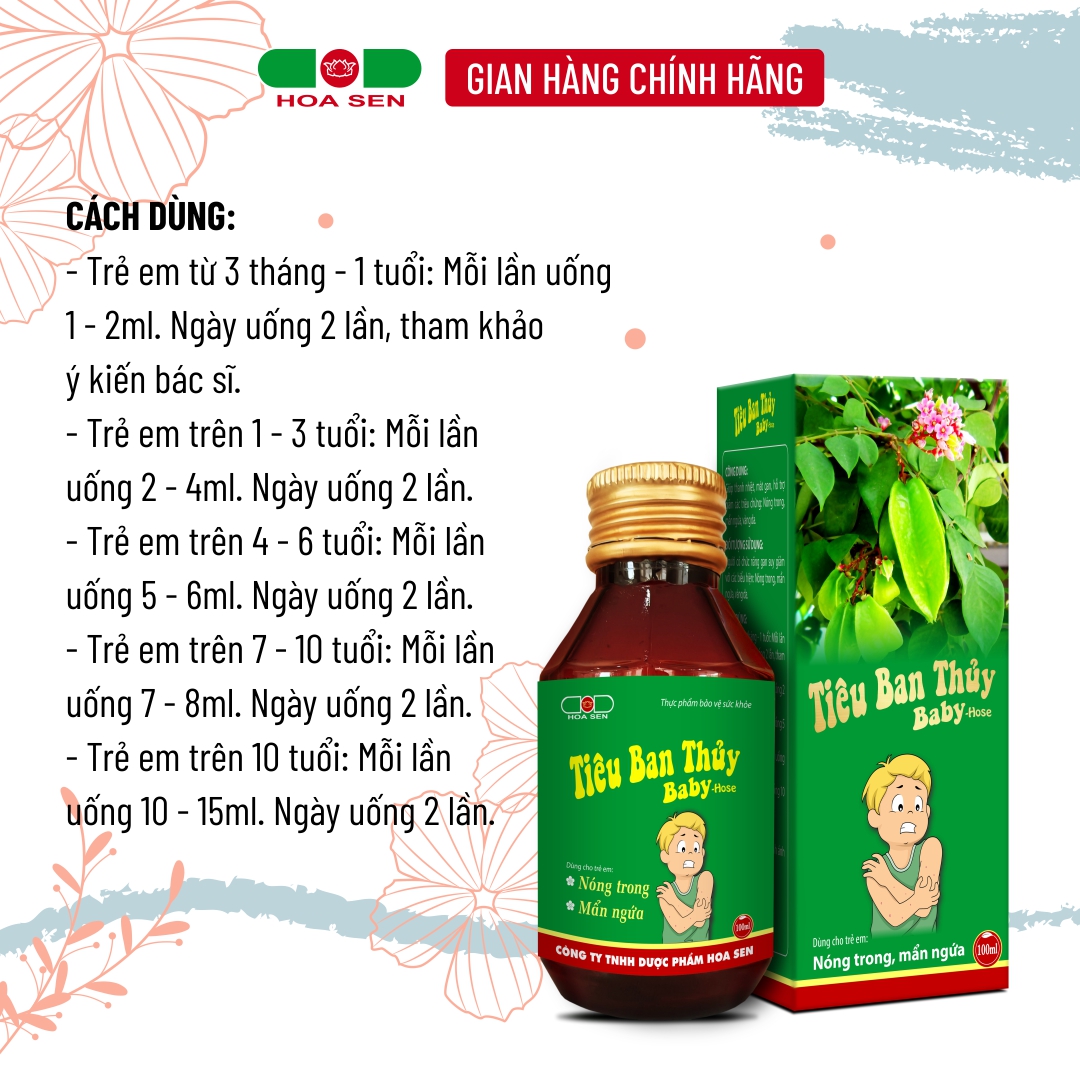 Tiêu Ban Thủy Baby - Hose (Hàng chính hãng)
