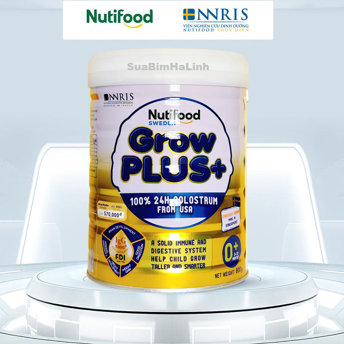 Sữa bột Grow plus+ vàng  0+ 1+ 850g Date 2026.....: