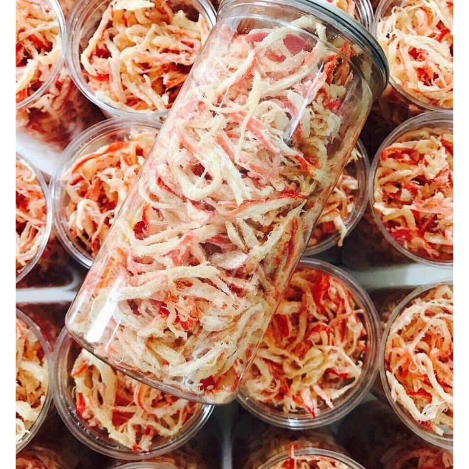 [HCM]Mực hấp nước dừa xé sợi hũ 300g