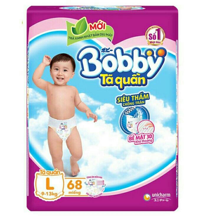 Bĩm - tã quầ Bobby M60 Miếng mẫu mới trà xanh