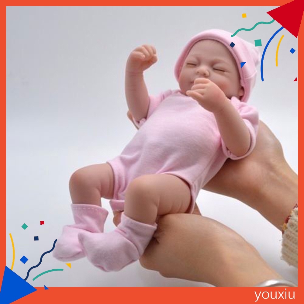 ▧❡ Búp Bê Em Bé Sơ Sinh Bằng Silicon Kích Thước 10 Inch