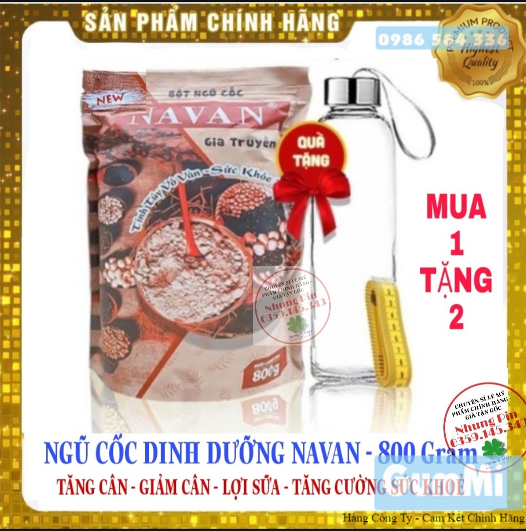 [Cam Kết Chuẩn] Ngũ cốc Navan 800gram - Bột ngũ cốc Navan