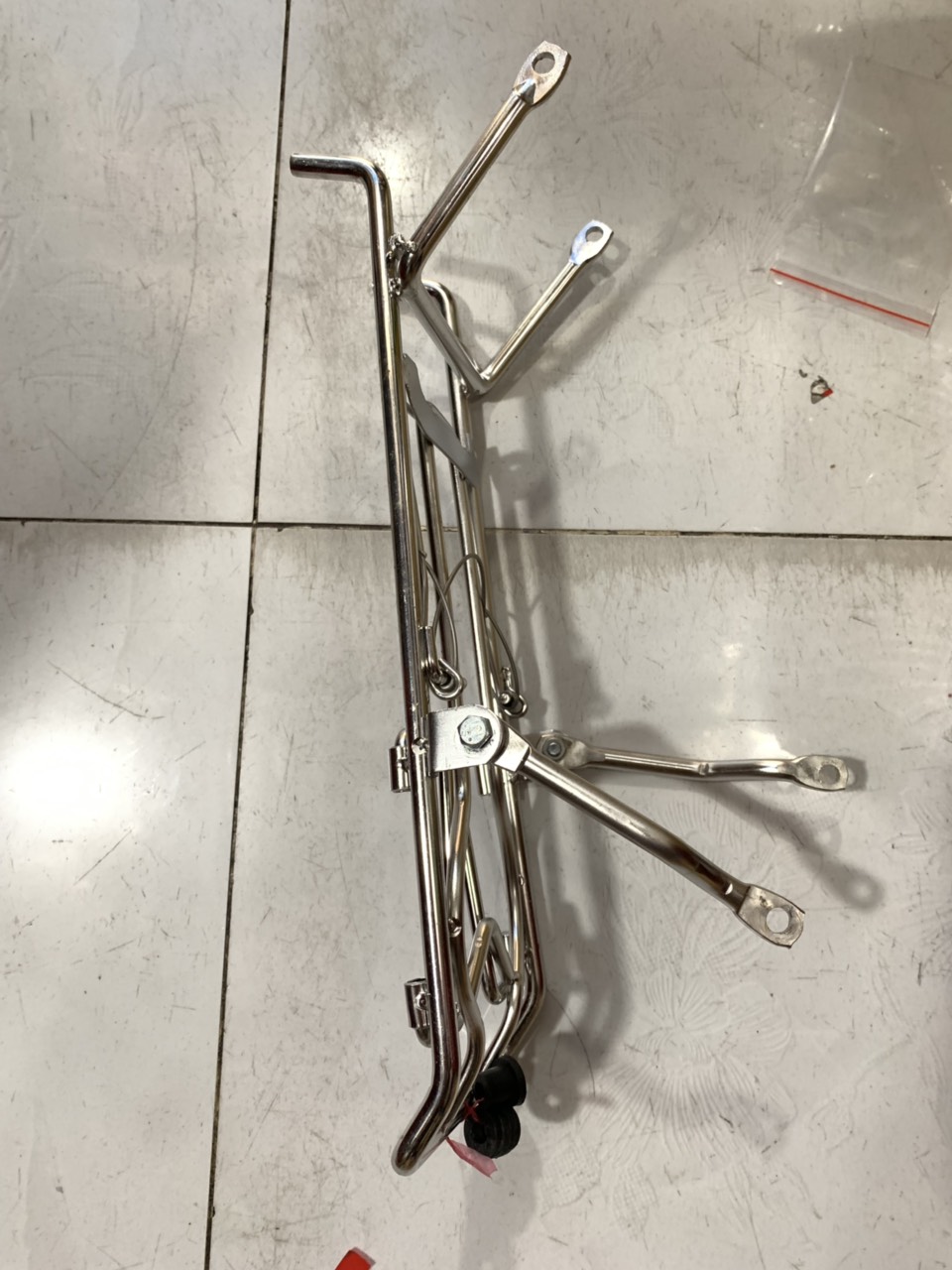 Ba ga giữa xe raider xăng cơ inox