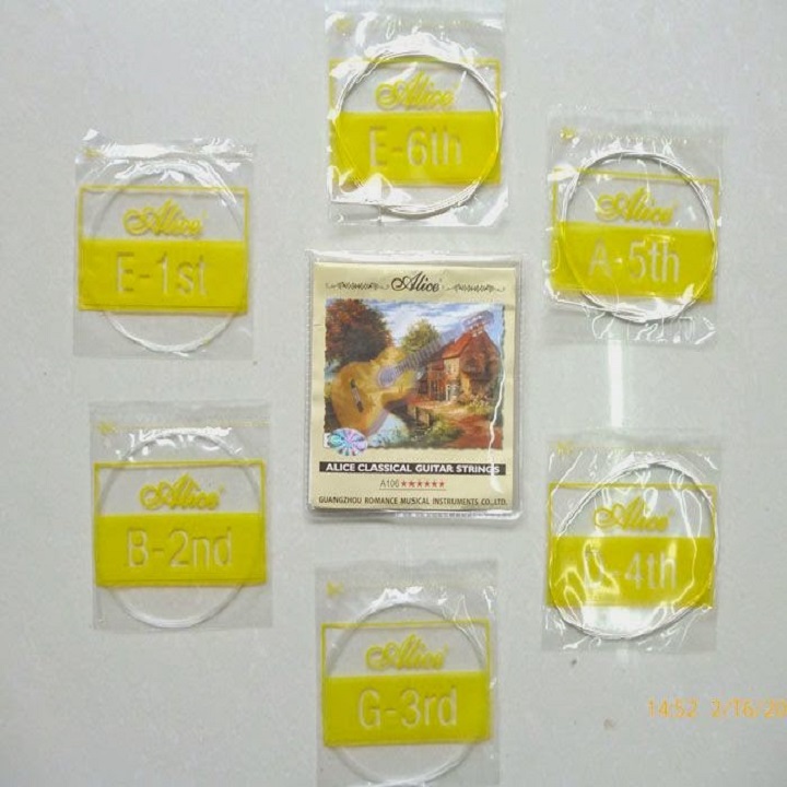 Bộ 6 dây đàn guitar classic A106