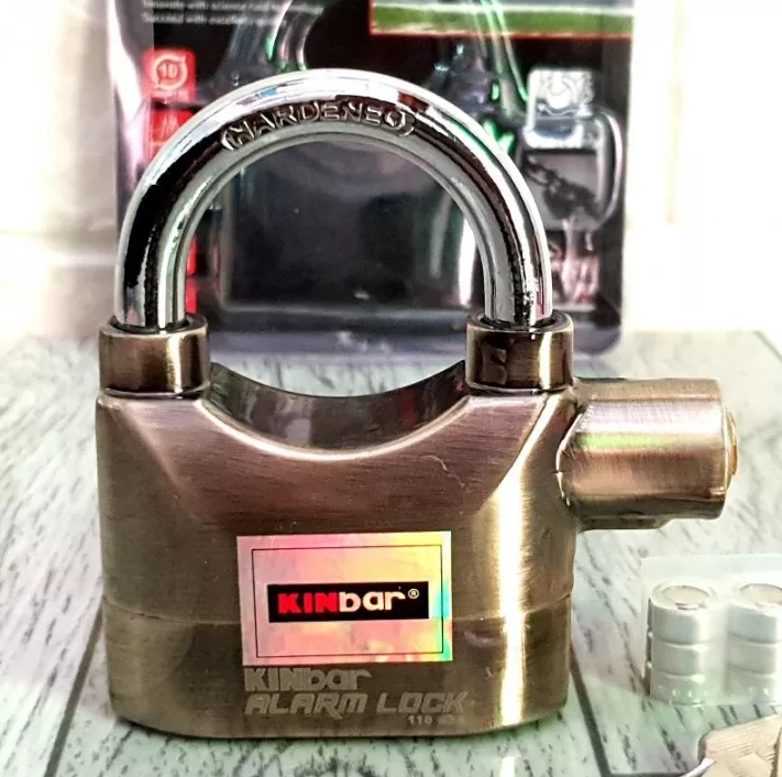 Ổ khóa báo động chống trộm Kinbar CT02 thông minh – Chống chìa khóa vạn năng, cắt trộm, hú báo động khi có tác động chạm vào khóa