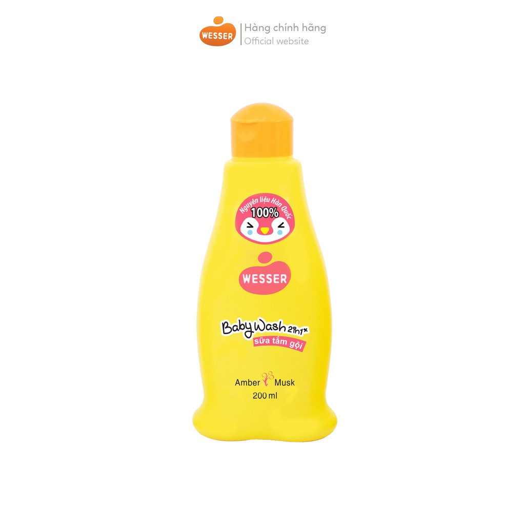 Sữa tắm gội 2in1 Wesser cho bé
