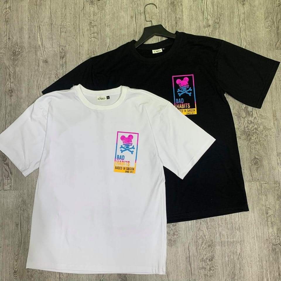 [YoloBoutique] ÁO THUN BAD HABITS JUNGLE UNISEX (ĐEN, TRẮNG)