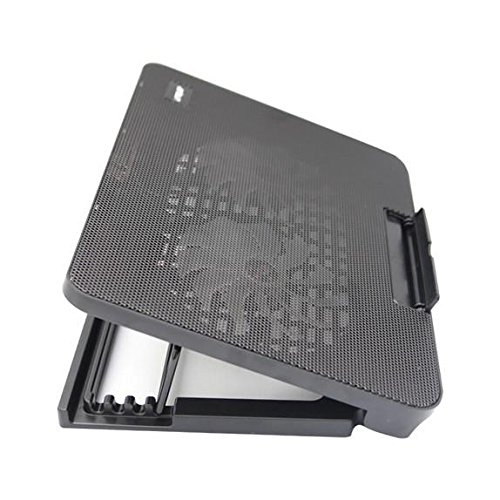 Đế tản nhiệt tuỳ chỉnh độ nghiên cho laptop có đèn led N99 - 2 quạt  dùng cho Laptop từ 14 -17 inch