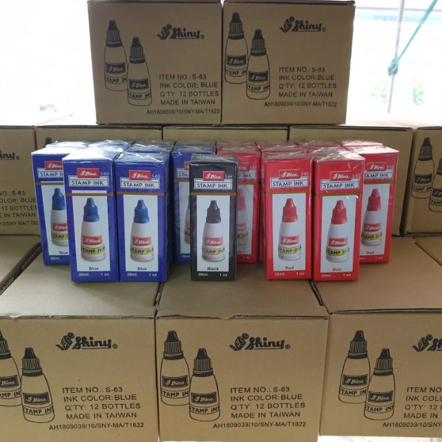 12 lọ Mực dấu Shiny 28ml