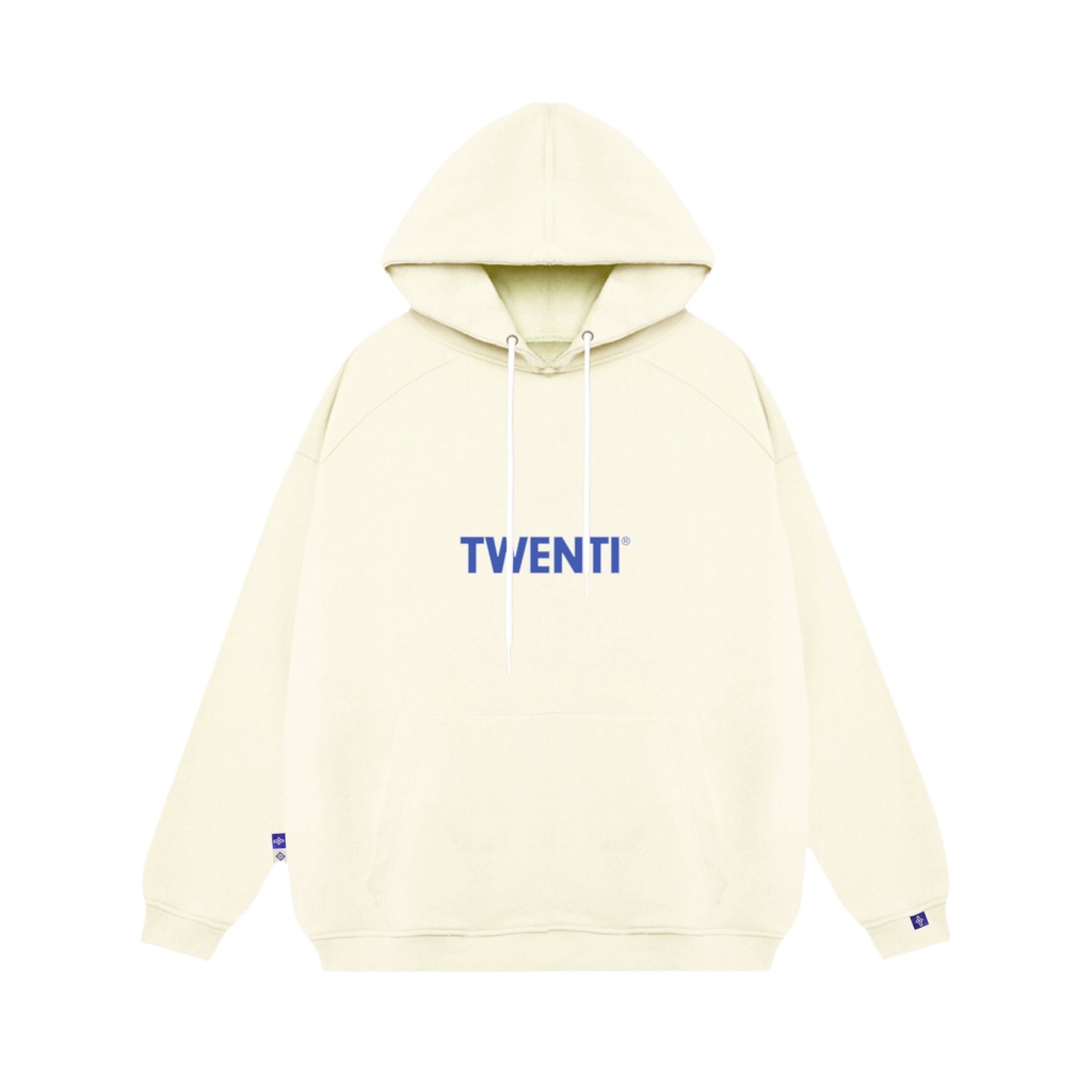 [Nhập RS0822 giảm 30k cho đơn 99k]ÁO HOODIE TWENTI NỈ COTTON TRẮNG KEM BASIC