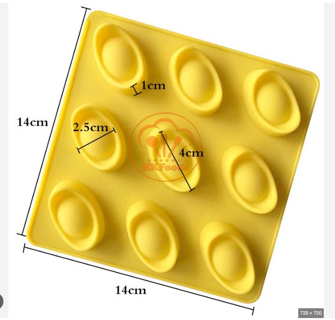 Khuôn silicon 9 thỏi vàng