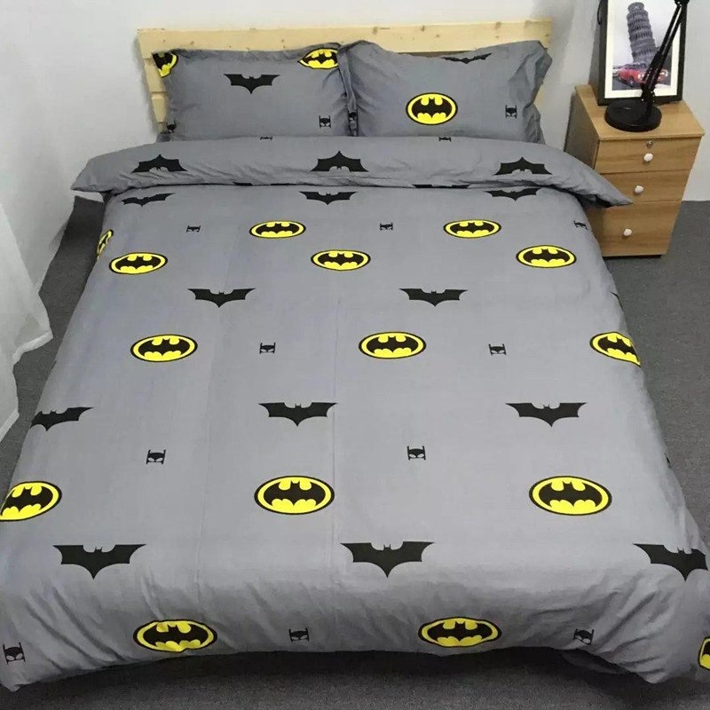 (FreeShip MAX) Bộ Ga Gối Cotton Poly Mẫu Con Dơi