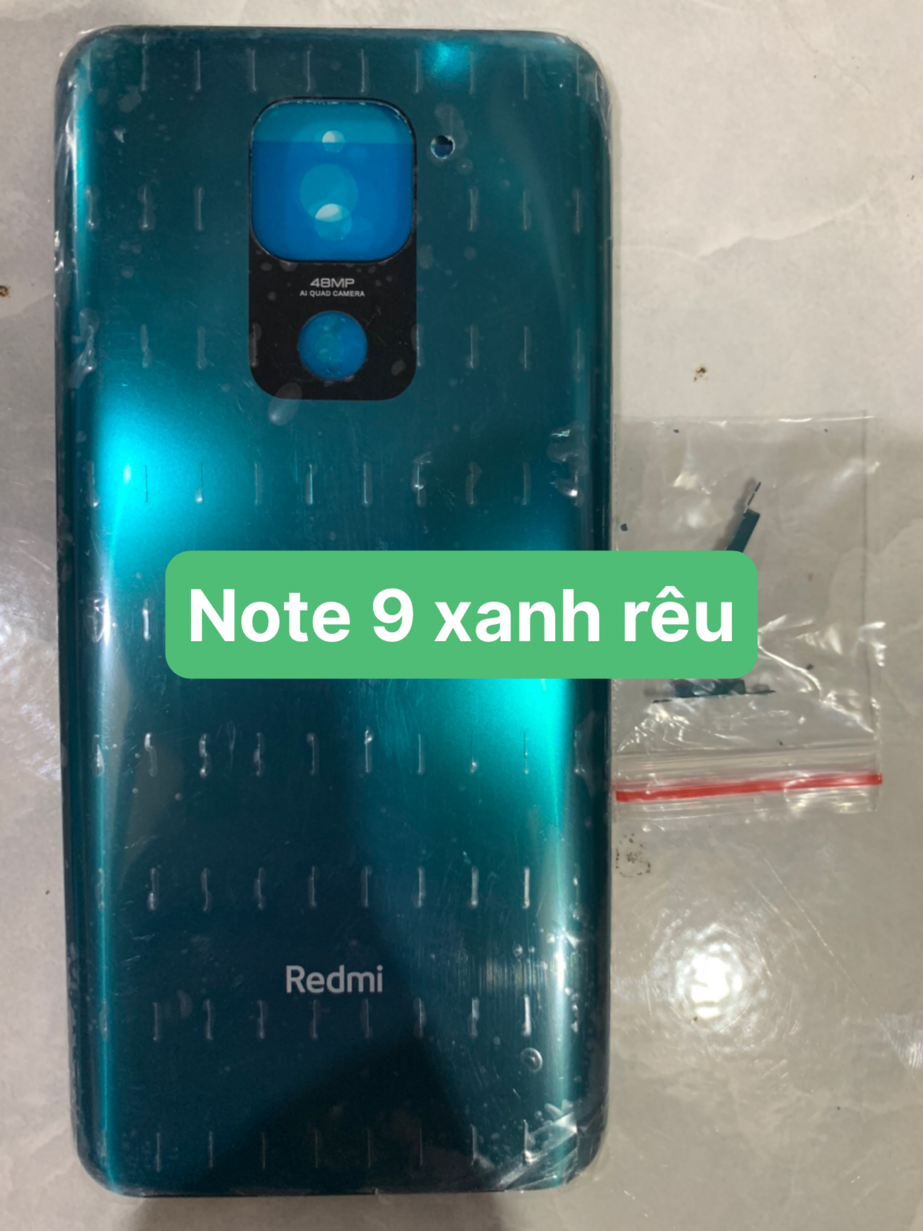 lưng vỏ( nắp lưng sau)+khay sim+kính camera+phím điện thoại xiaomi redmi note 9