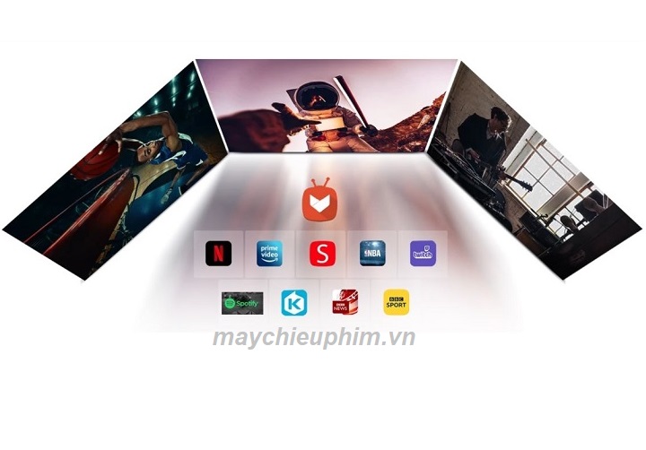[HCM]Máy chiếu mini Viewsonic M2e full HD 4K - hàng chính hãng