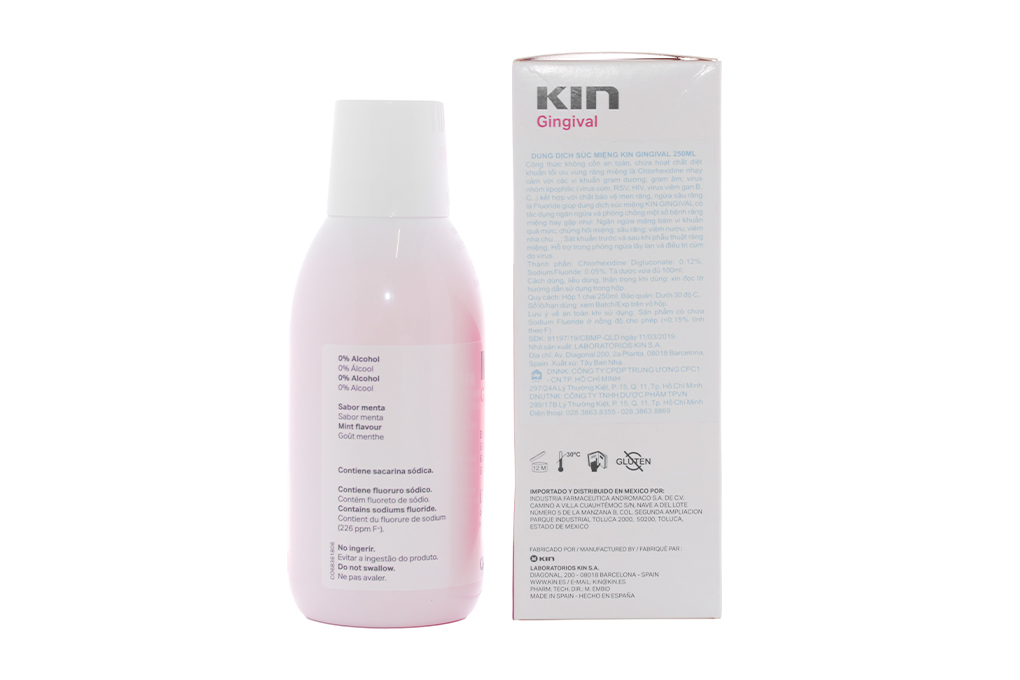 Dung dịch súc miệng Kin Gingival 250ml - cvspharmacy