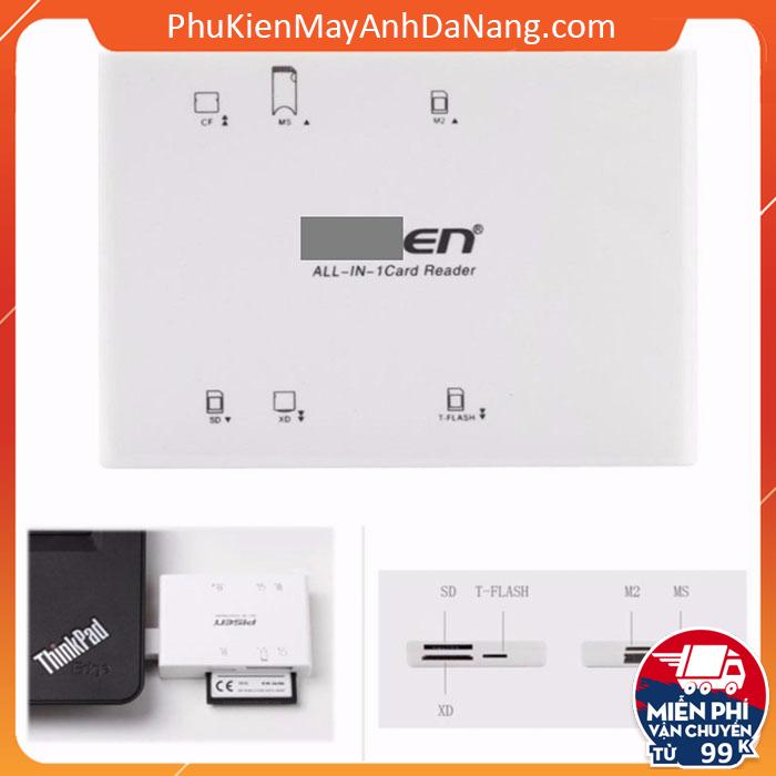 Đầu Đọc Thẻ Nhớ CF SD MicroSD Multi-Card Reader