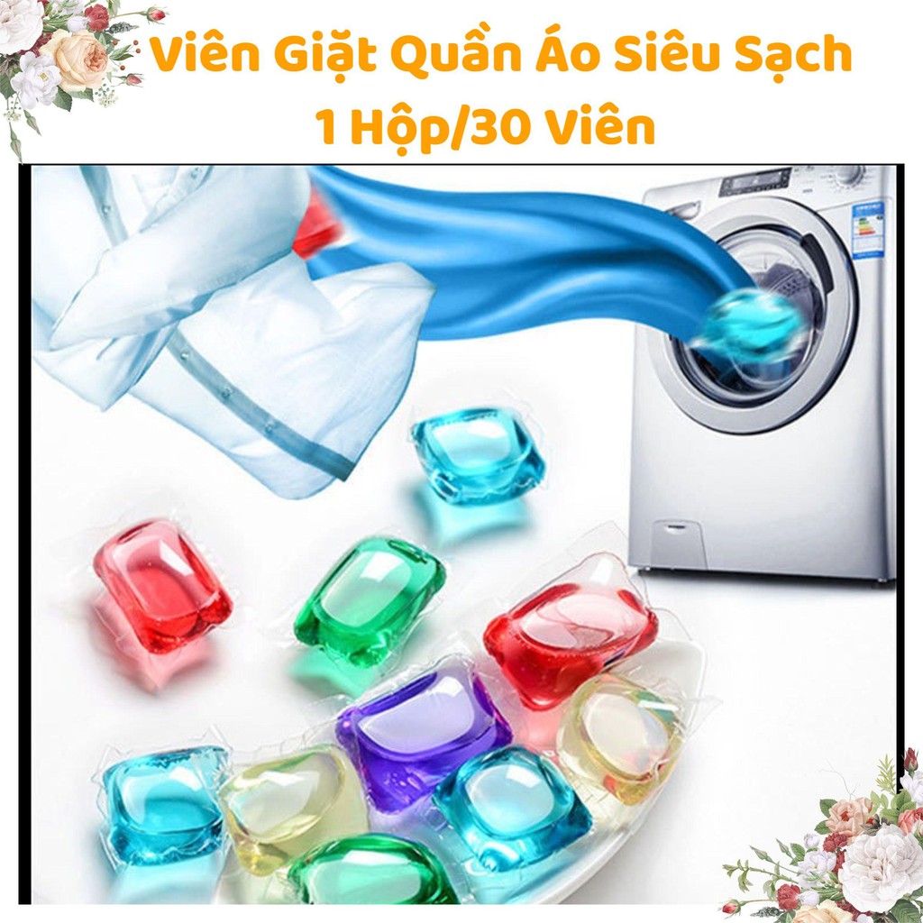 Viên nước giặt quần áo siêu sạch hương thơm nước hoa