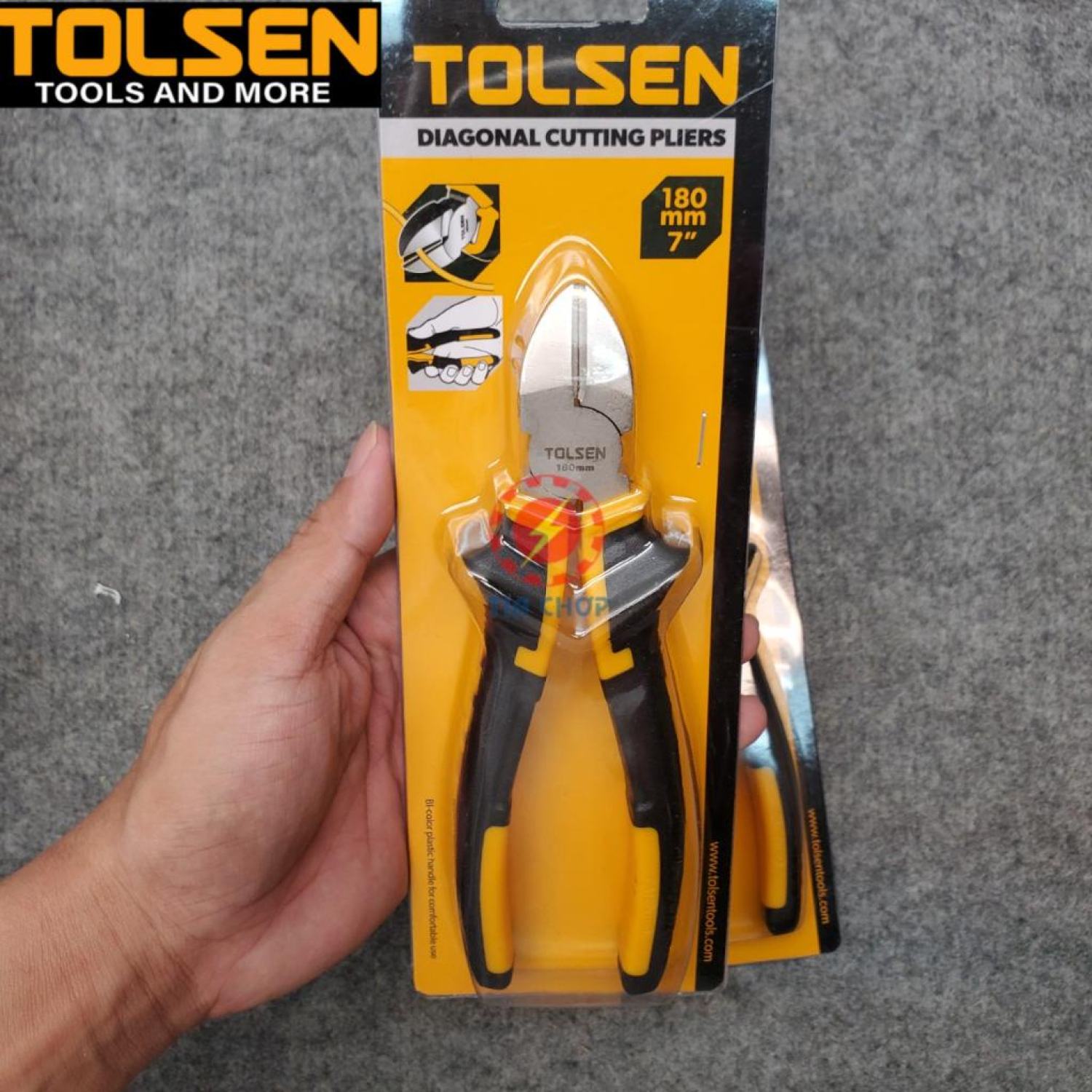 Kìm cắt TOLSEN 7"/180mm 10004
