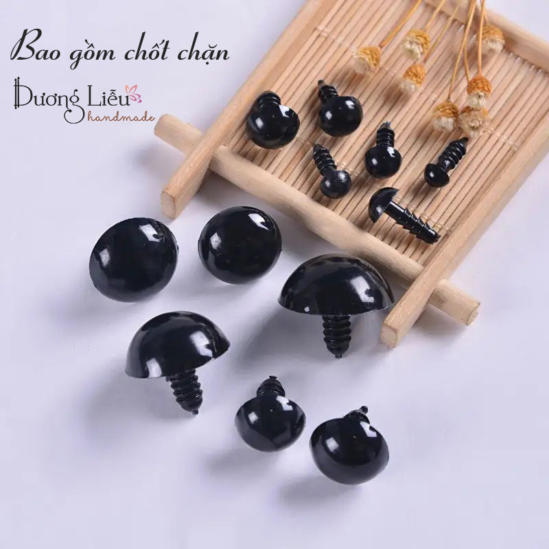 Mắt thú bông xoắn có chốt gài an toàn
